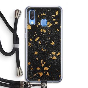 CaseCompany Terrazzo N°7: Samsung Galaxy A40 Transparant Hoesje met koord