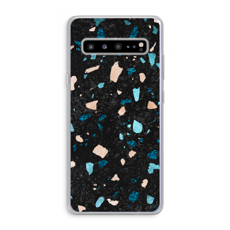 CaseCompany Terrazzo N°11: Samsung Galaxy S10 5G Transparant Hoesje