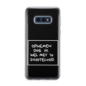 CaseCompany Schotelvod: Samsung Galaxy S10e Transparant Hoesje