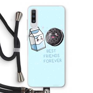 CaseCompany Best Friend Forever: Samsung Galaxy A70 Transparant Hoesje met koord
