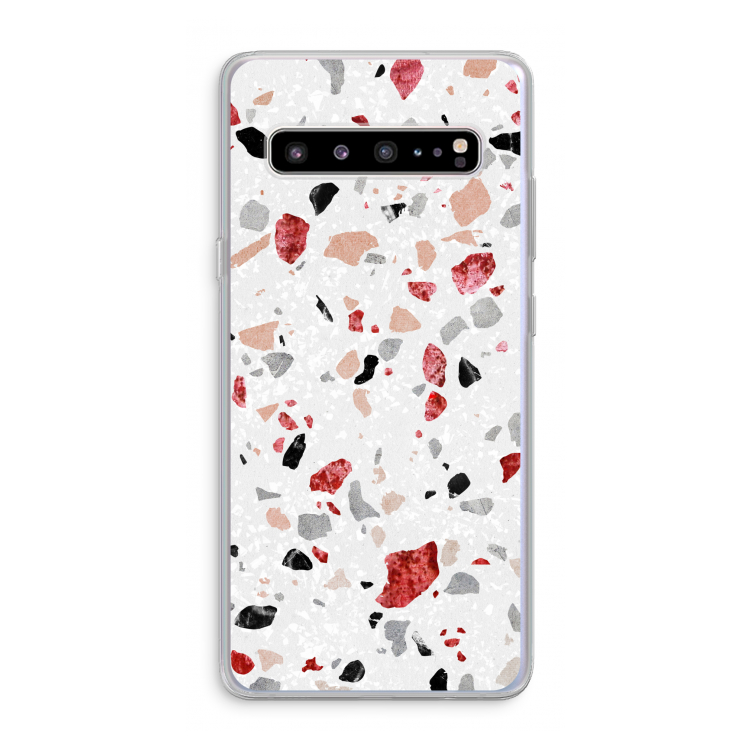 CaseCompany Terrazzo N°12: Samsung Galaxy S10 5G Transparant Hoesje