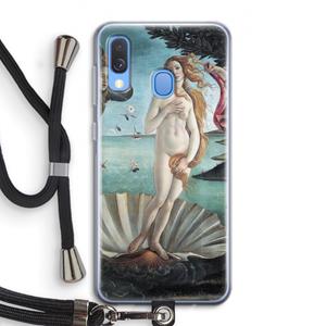 CaseCompany Birth Of Venus: Samsung Galaxy A40 Transparant Hoesje met koord
