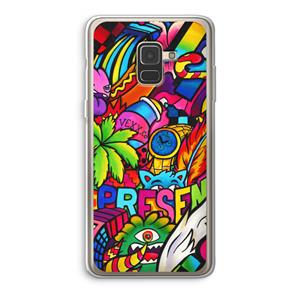CaseCompany Represent: Samsung Galaxy A8 (2018) Transparant Hoesje