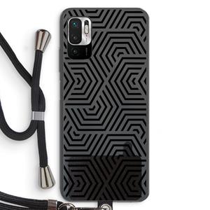 CaseCompany Magic pattern: Xiaomi Redmi Note 10 5G Transparant Hoesje met koord