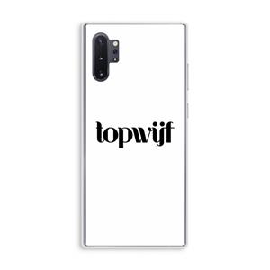CaseCompany Topwijf Wit: Samsung Galaxy Note 10 Plus Transparant Hoesje