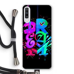 CaseCompany Dream: Samsung Galaxy A70 Transparant Hoesje met koord