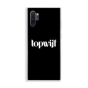 CaseCompany Topwijf Zwart: Samsung Galaxy Note 10 Plus Transparant Hoesje