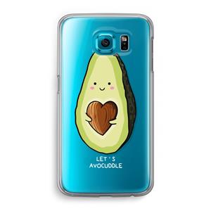 CaseCompany Avocuddle: Samsung Galaxy S6 Transparant Hoesje