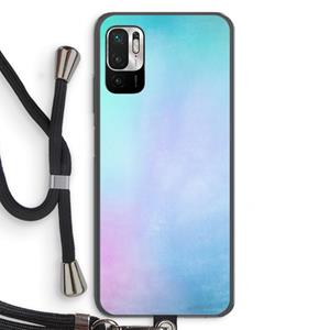 CaseCompany mist pastel: Xiaomi Redmi Note 10 5G Transparant Hoesje met koord