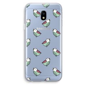 CaseCompany Vogeltjes: Samsung Galaxy J3 (2017) Transparant Hoesje