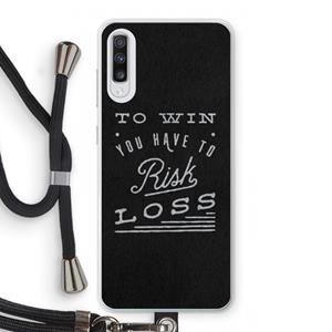 CaseCompany Risk loss: Samsung Galaxy A70 Transparant Hoesje met koord