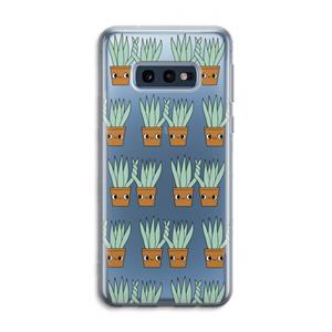 CaseCompany Sansevieria: Samsung Galaxy S10e Transparant Hoesje