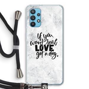 CaseCompany Partner in crime: Samsung Galaxy A32 4G Transparant Hoesje met koord