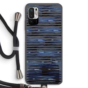 CaseCompany Verrassende lijnen: Xiaomi Redmi Note 10 5G Transparant Hoesje met koord