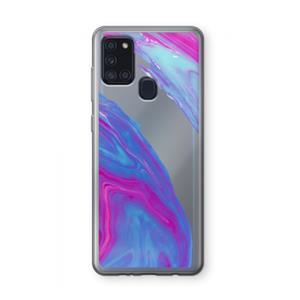 CaseCompany Zweverige regenboog: Samsung Galaxy A21s Transparant Hoesje