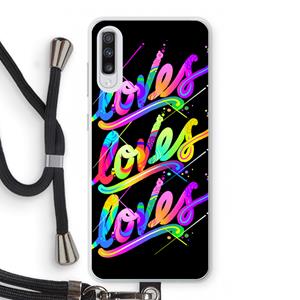 CaseCompany Loves: Samsung Galaxy A70 Transparant Hoesje met koord