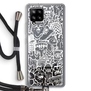 CaseCompany Vexx Mixtape #2: Samsung Galaxy A42 5G Transparant Hoesje met koord