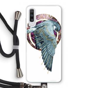 CaseCompany Golden Falcon: Samsung Galaxy A70 Transparant Hoesje met koord
