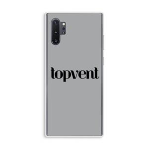 CaseCompany Topvent Grijs Zwart: Samsung Galaxy Note 10 Plus Transparant Hoesje