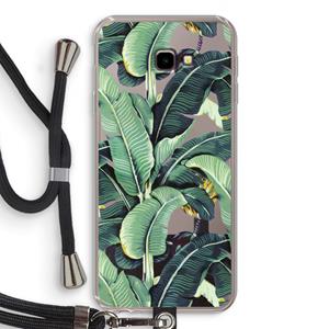 CaseCompany Bananenbladeren: Samsung Galaxy J4 Plus Transparant Hoesje met koord