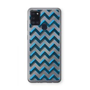 CaseCompany Onderbroken lijn: Samsung Galaxy A21s Transparant Hoesje