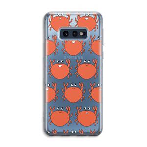 CaseCompany Krab: Samsung Galaxy S10e Transparant Hoesje