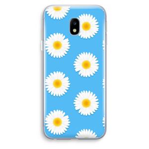 CaseCompany Margrietjes: Samsung Galaxy J3 (2017) Transparant Hoesje