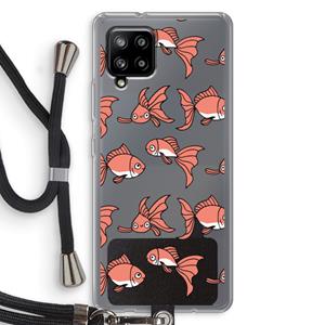 CaseCompany Blub: Samsung Galaxy A42 5G Transparant Hoesje met koord