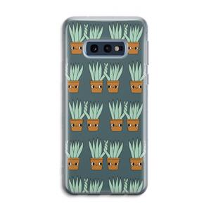 CaseCompany Sansevieria: Samsung Galaxy S10e Transparant Hoesje