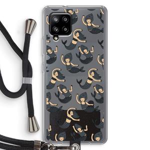 CaseCompany Zeemeermin: Samsung Galaxy A42 5G Transparant Hoesje met koord