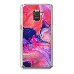 CaseCompany Earth And Ocean: Samsung Galaxy A8 (2018) Transparant Hoesje