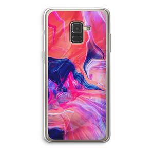 CaseCompany Earth And Ocean: Samsung Galaxy A8 (2018) Transparant Hoesje