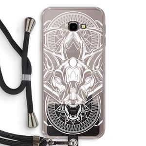 CaseCompany Oh Deer: Samsung Galaxy J4 Plus Transparant Hoesje met koord