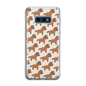 CaseCompany Pony: Samsung Galaxy S10e Transparant Hoesje