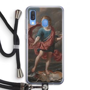 CaseCompany Soap Bubbles: Samsung Galaxy A40 Transparant Hoesje met koord