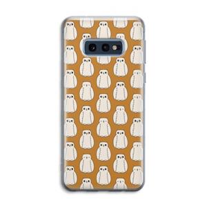 CaseCompany Uilen: Samsung Galaxy S10e Transparant Hoesje