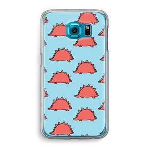 CaseCompany Dinosawrr: Samsung Galaxy S6 Transparant Hoesje