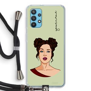 CaseCompany Pop-Art Creator: Samsung Galaxy A32 4G Transparant Hoesje met koord