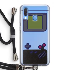 CaseCompany Game On: Samsung Galaxy A40 Transparant Hoesje met koord