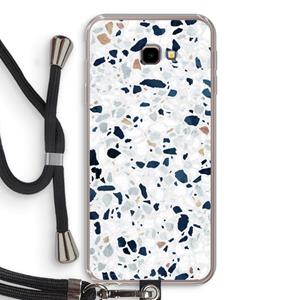 CaseCompany Terrazzo N°1: Samsung Galaxy J4 Plus Transparant Hoesje met koord