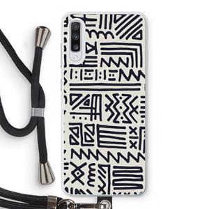 CaseCompany Marrakech print: Samsung Galaxy A70 Transparant Hoesje met koord