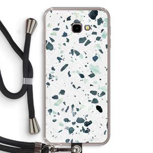 CaseCompany Terrazzo N°2: Samsung Galaxy J4 Plus Transparant Hoesje met koord