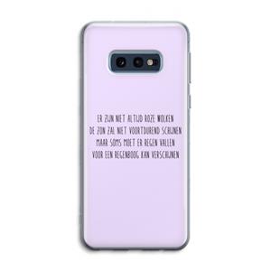 CaseCompany Regenboog: Samsung Galaxy S10e Transparant Hoesje