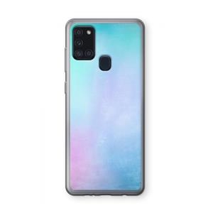 CaseCompany mist pastel: Samsung Galaxy A21s Transparant Hoesje