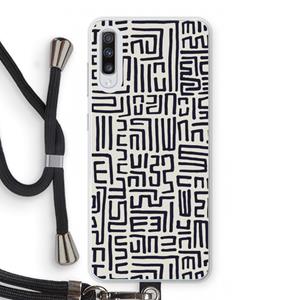 CaseCompany Moroccan Print: Samsung Galaxy A70 Transparant Hoesje met koord