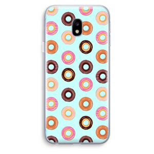 CaseCompany Donuts: Samsung Galaxy J3 (2017) Transparant Hoesje