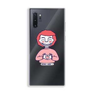 CaseCompany Hartje: Samsung Galaxy Note 10 Plus Transparant Hoesje