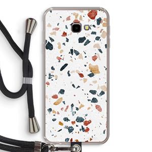 CaseCompany Terrazzo N°4: Samsung Galaxy J4 Plus Transparant Hoesje met koord