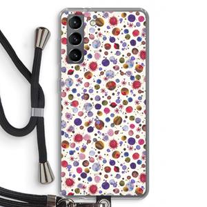 CaseCompany Planets Space: Samsung Galaxy S21 Transparant Hoesje met koord