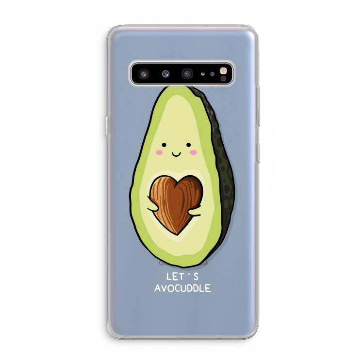 CaseCompany Avocuddle: Samsung Galaxy S10 5G Transparant Hoesje